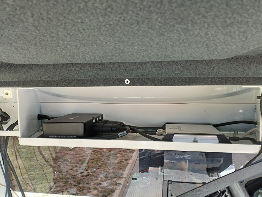 Internal view of YardHog hardware controller installation